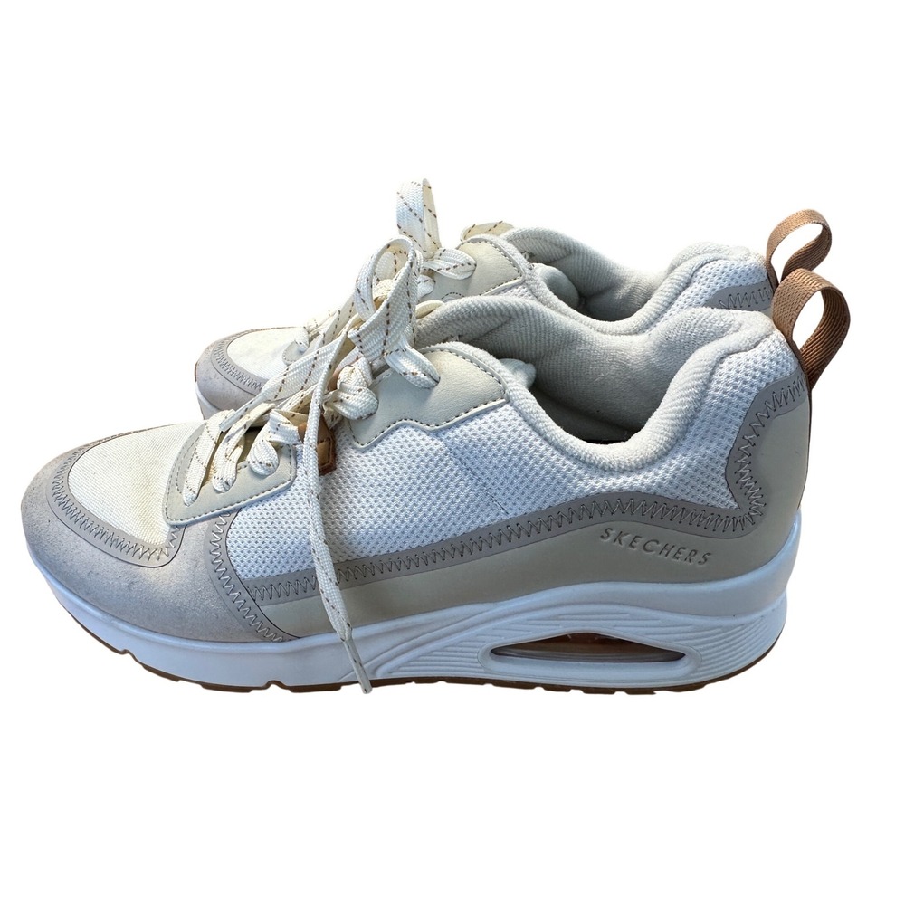 Skechers Los Angeles‎ Uno Sneakers Off White Womens 9.5 Memory Foam